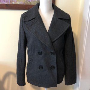 American Eagle Outfitters Medium Gray Pea Coat